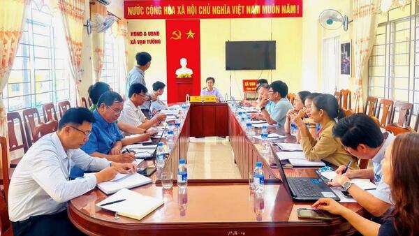Xã Vạn Tường triển khai phương án cưỡng chế, tháo gỡ nút thắt cho dự án giao thông đình trệ nhiều năm