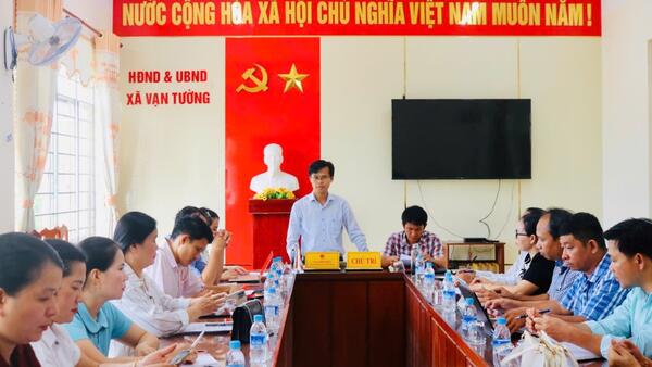 Xã Vạn Tường: Chủ động chuẩn bị cho năm học mới 2025-2026