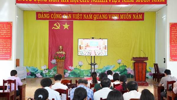XÃ VẠN TƯỜNG THAM DỰ LỄ PHÁT ĐỘNG CUỘC THI TRỰC TUYẾN “TÌM HIỂU NGHỊ QUYẾT SỐ 57-NQ/TW”